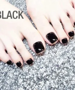 1min Style Change Reusable Wearing Manicure Fake Toenails (24PCS)