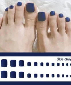 1min Style Change Reusable Wearing Manicure Fake Toenails (24PCS)