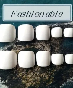 1min Style Change Reusable Wearing Manicure Fake Toenails (24PCS)